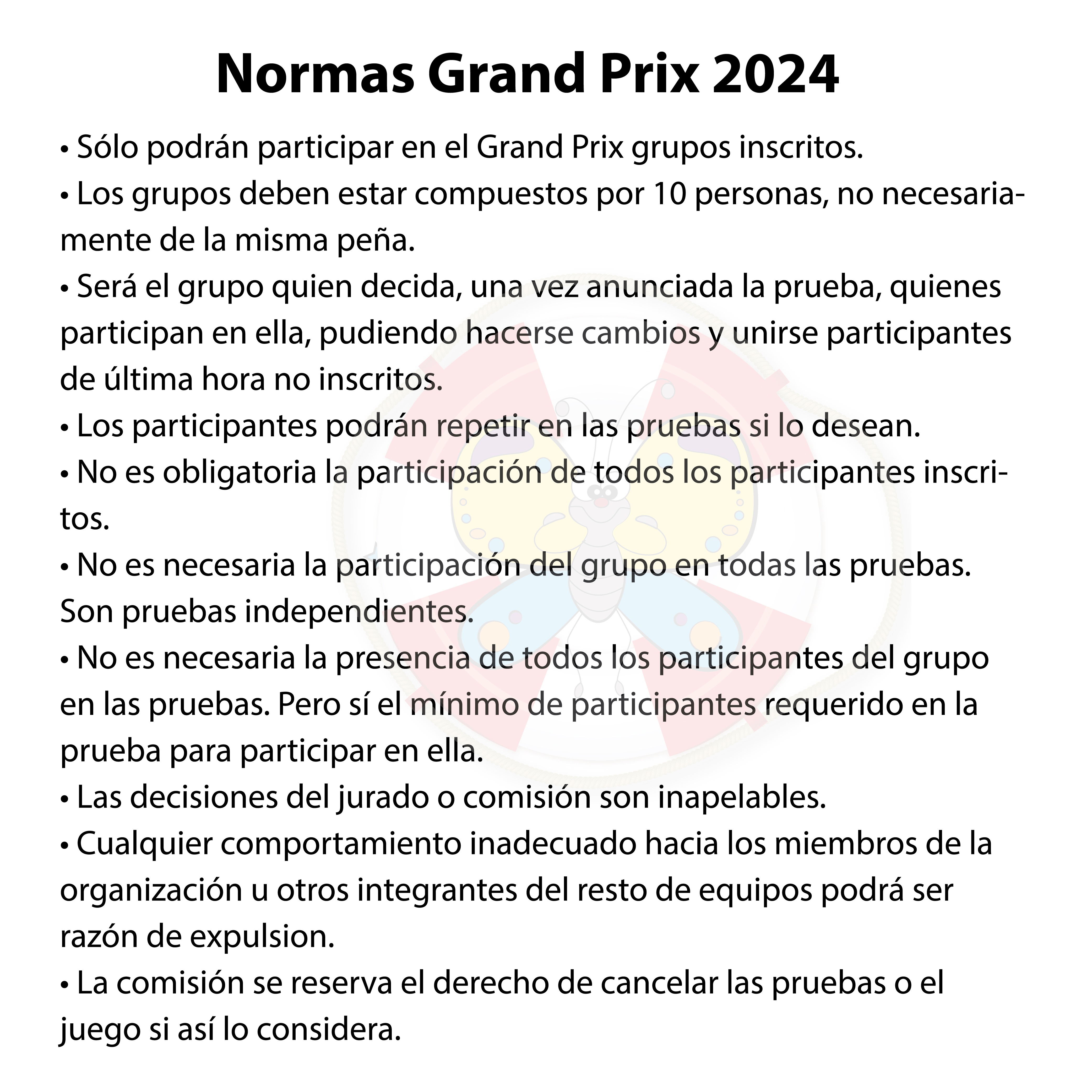 NORMAS GRAN PRIX 2024